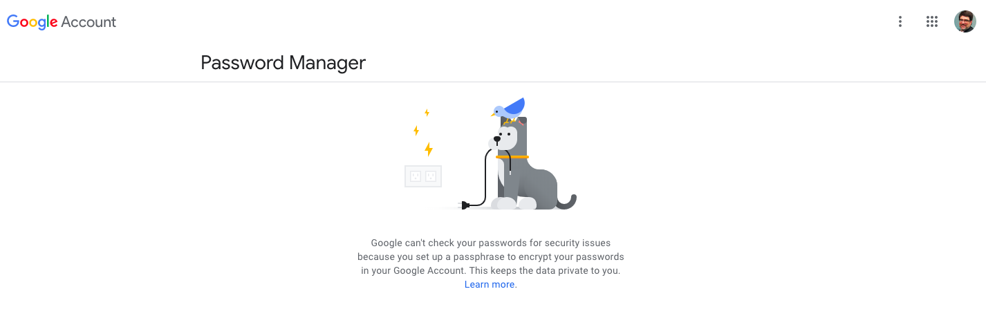 Google Chrome Password Check